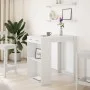Mesa alta de bar madera ingeniería blanca 102x70x103,5 cm de , Mesas de cocina y de comedor - Ref: Foro24-3309321, Precio: 10...