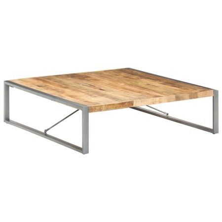 Mesa de centro madera de mango rugosa 140x140x40 cm de vidaXL, Mesas de centro - Ref: Foro24-321579, Precio: 340,16 €, Descue...