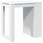 Mesa alta de bar madera ingeniería blanca 102x70x103,5 cm de , Mesas de cocina y de comedor - Ref: Foro24-3309321, Precio: 10...