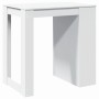 Mesa alta de bar madera ingeniería blanca 102x70x103,5 cm de , Mesas de cocina y de comedor - Ref: Foro24-3309321, Precio: 10...