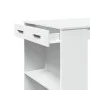 Mesa alta de bar madera ingeniería blanca 102x70x103,5 cm de , Mesas de cocina y de comedor - Ref: Foro24-3309321, Precio: 10...