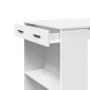 Mesa alta de bar madera ingeniería blanca 102x70x103,5 cm de , Mesas de cocina y de comedor - Ref: Foro24-3309321, Precio: 10...