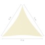Toldo de vela triangular tela Oxford color crema 4x4x4 m de vidaXL, Sombrillas - Ref: Foro24-135231, Precio: 24,91 €, Descuen...