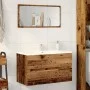 Mueble de lavabo madera ingeniería envejecida 90x38,5x45 cm de , Muebles de baño - Ref: Foro24-856249, Precio: 61,31 €, Descu...