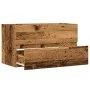 Mueble de lavabo madera ingeniería envejecida 90x38,5x45 cm de , Muebles de baño - Ref: Foro24-856249, Precio: 61,31 €, Descu...
