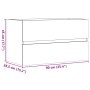 Mueble de lavabo madera ingeniería envejecida 90x38,5x45 cm de , Muebles de baño - Ref: Foro24-856249, Precio: 62,52 €, Descu...