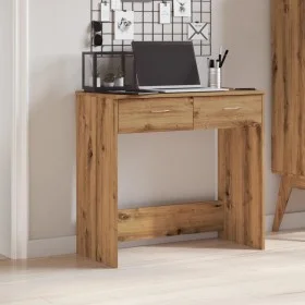 Escritorio de madera de ingeniería roble artisian 80x40x75 cm de , Escritorios - Ref: Foro24-855993, Precio: 84,49 €, Descuen...