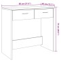 Escritorio de madera de ingeniería roble artisian 80x40x75 cm de , Escritorios - Ref: Foro24-855993, Precio: 88,84 €, Descuen...
