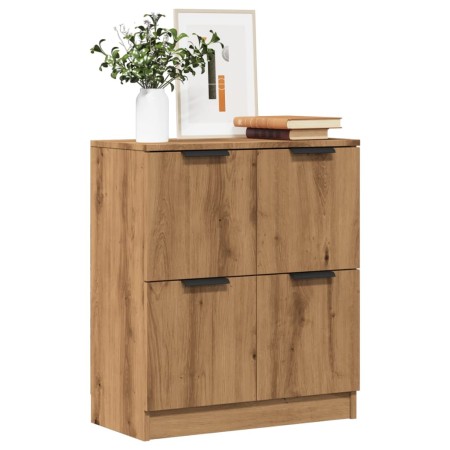 Aparador de madera de ingeniería roble artisan 60x30x70 cm de , Aparadores - Ref: Foro24-856841, Precio: 72,64 €, Descuento: %