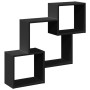 Armario de pared madera de ingeniería negro 78x18x71 cm de , Estantes y estanterías - Ref: Foro24-854806, Precio: 29,05 €, De...