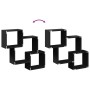 Armario de pared madera de ingeniería negro 78x18x71 cm de , Estantes y estanterías - Ref: Foro24-854806, Precio: 29,05 €, De...