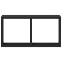 Armario de pared madera de ingeniería negro 60x16x30 cm de , Estantes y estanterías - Ref: Foro24-854878, Precio: 23,46 €, De...