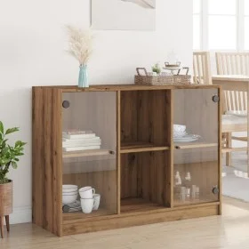 Aparador madera de ingeniería roble artiasian 102x37x75,5 cm de , Aparadores - Ref: Foro24-3318725, Precio: 131,56 €, Descuen...