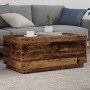 Mesa de centro con luces LED madera envejecida 90x50x40 cm de , Mesas de centro - Ref: Foro24-857722, Precio: 87,20 €, Descue...
