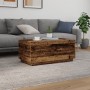Mesa de centro con luces LED madera envejecida 90x50x40 cm de , Mesas de centro - Ref: Foro24-857722, Precio: 87,20 €, Descue...