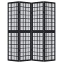 Biombo separador de 4 paneles madera maciza Paulownia negro de , Divisores de ambientes - Ref: Foro24-358770, Precio: 108,96 ...