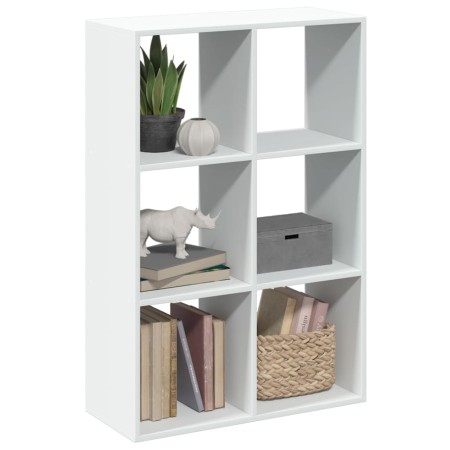Librería divisora madera ingeniería blanco 69,5x29x103,5 cm de , Librerías y estanterías - Ref: Foro24-858012, Precio: 56,10 ...