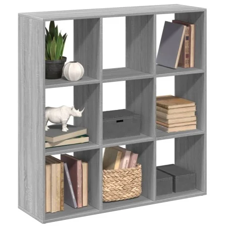 Librería divisor madera ingeniería gris Sonoma 102x29x103,5 cm de , Librerías y estanterías - Ref: Foro24-858044, Precio: 77,...