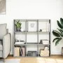 Librería divisor madera ingeniería gris Sonoma 102x29x103,5 cm de , Librerías y estanterías - Ref: Foro24-858044, Precio: 77,...