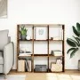 Librería divisora madera ingeniería envejecida 102x29x103,5 cm de , Librerías y estanterías - Ref: Foro24-858046, Precio: 86,...
