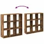 Librería divisora madera ingeniería envejecida 102x29x103,5 cm de , Librerías y estanterías - Ref: Foro24-858046, Precio: 86,...