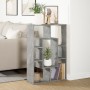 Estantería de madera de ingeniería gris hormigón 63x20x90 cm de , Librerías y estanterías - Ref: Foro24-858141, Precio: 43,62...