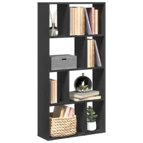 Estantería de madera de ingeniería negra 60x20x120 cm de , Librerías y estanterías - Ref: Foro24-858148, Precio: 59,42 €, Des...