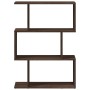 Librería divisora 3 niveles madera marrón roble 70x24x97 cm de , Librerías y estanterías - Ref: Foro24-858117, Precio: 44,75 ...