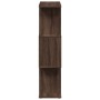 Librería divisora 3 niveles madera marrón roble 70x24x97 cm de , Librerías y estanterías - Ref: Foro24-858117, Precio: 44,75 ...