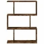 Librería divisora 3 niveles madera roble ahumado 70x24x97 cm de , Librerías y estanterías - Ref: Foro24-858115, Precio: 50,57...