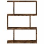 Librería divisora 3 niveles madera roble ahumado 70x24x97 cm de , Librerías y estanterías - Ref: Foro24-858115, Precio: 51,51...