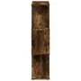 Librería divisora 3 niveles madera roble ahumado 70x24x97 cm de , Librerías y estanterías - Ref: Foro24-858115, Precio: 50,57...