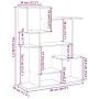 Librería divisora madera ingeniería blanca 92x29x112 cm de , Librerías y estanterías - Ref: Foro24-858120, Precio: 62,79 €, D...