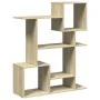 Librería divisor madera ingeniería roble Sonoma 92x29x112 cm de , Librerías y estanterías - Ref: Foro24-858122, Precio: 64,14...