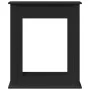 Borde de chimenea madera de ingeniería negro 75x20x87,5 cm de , Accesorios para hornos de leña y chimeneas - Ref: Foro24-8545...