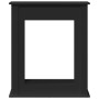 Borde de chimenea madera de ingeniería negro 75x20x87,5 cm de , Accesorios para hornos de leña y chimeneas - Ref: Foro24-8545...