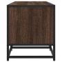 Mueble TV metal y madera ingeniería marrón roble 100x35x41 cm de , Muebles TV - Ref: Foro24-848838, Precio: 64,86 €, Descuent...