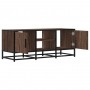Mueble TV metal y madera ingeniería marrón roble 100x35x41 cm de , Muebles TV - Ref: Foro24-848838, Precio: 64,86 €, Descuent...
