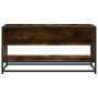 Mueble TV metal y madera ingeniería roble humo 91x40x46 cm de , Muebles TV - Ref: Foro24-848886, Precio: 57,80 €, Descuento: %