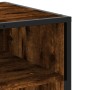 Mueble TV metal y madera ingeniería roble humo 91x40x46 cm de , Muebles TV - Ref: Foro24-848886, Precio: 57,80 €, Descuento: %