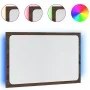 Espejo de baño LED madera ingeniería marrón roble 60x8,5x38 cm de , Tocadores de baño - Ref: Foro24-834929, Precio: 41,71 €, ...