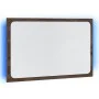Espejo de baño LED madera ingeniería marrón roble 60x8,5x38 cm de , Tocadores de baño - Ref: Foro24-834929, Precio: 41,71 €, ...
