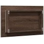 Espejo de baño LED madera ingeniería marrón roble 60x8,5x38 cm de , Tocadores de baño - Ref: Foro24-834929, Precio: 41,71 €, ...