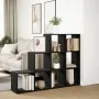Librería divisora 3 niveles madera negra 137,5x29x103,5 cm de , Librerías y estanterías - Ref: Foro24-857977, Precio: 84,34 €...