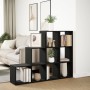 Librería divisora 3 niveles madera negra 137,5x29x103,5 cm de , Librerías y estanterías - Ref: Foro24-857977, Precio: 85,64 €...