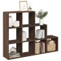 Librería divisora 3 niveles madera marrón 137,5x29x103,5 cm de , Librerías y estanterías - Ref: Foro24-857982, Precio: 86,62 ...