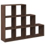 Librería divisora 3 niveles madera marrón 137,5x29x103,5 cm de , Librerías y estanterías - Ref: Foro24-857982, Precio: 88,80 ...