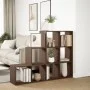 Librería divisora 3 niveles madera marrón 137,5x29x103,5 cm de , Librerías y estanterías - Ref: Foro24-857982, Precio: 86,62 ...