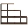 Librería divisora 3 niveles madera marrón 137,5x29x103,5 cm de , Librerías y estanterías - Ref: Foro24-857982, Precio: 86,62 ...