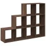 Librería divisora 3 niveles madera marrón 137,5x29x103,5 cm de , Librerías y estanterías - Ref: Foro24-857982, Precio: 86,62 ...